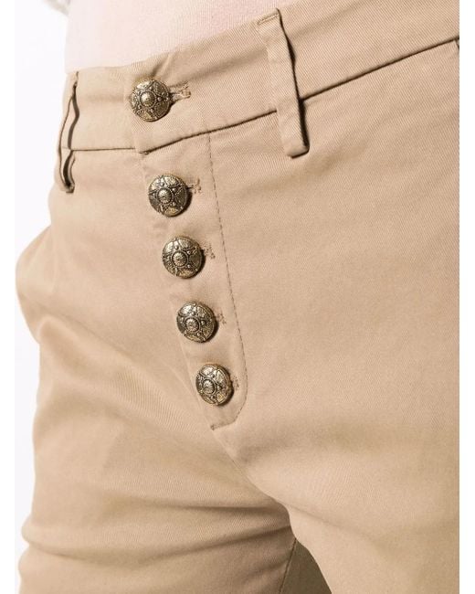 Dondup Natural Cropped Skinny-Fit Trousers