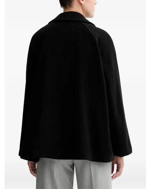 Marc O' Polo Black Double-Breasted Coat