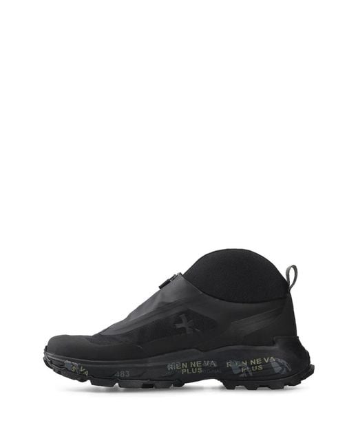 Premiata Black Vinson Sneakers for men