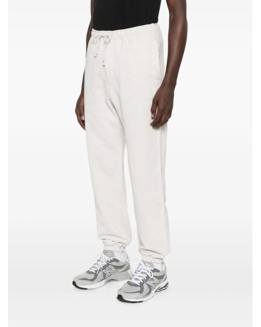 Y-3 White Elastic-Cuffed Drawstring Trousers
