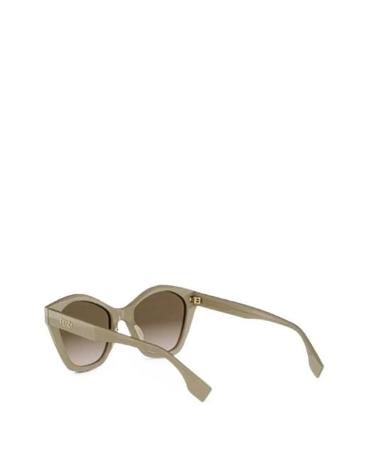 Fendi Gray Cat-Eye Sunglasses