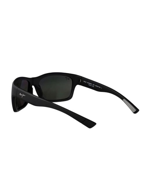 Maui Jim Black 'Ano Nui Rectangle-Frame Sunglasses for men