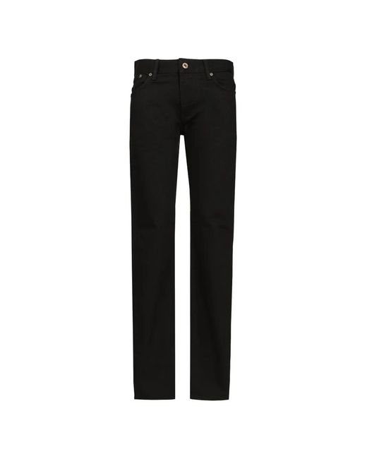 Emporio Armani Black Straight-Leg Five-Pocket Jeans for men
