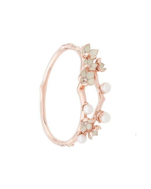 Shaun Leane White Cherry Blossom Pearl & Diamond Cuff
