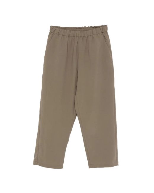 Goldwin Gray Elasticated-Waistband Straight-Leg Trousers for men
