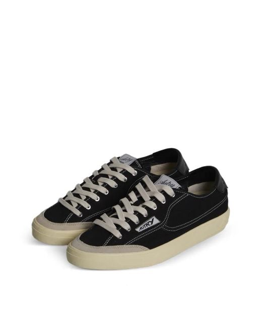 Autry Black Windscape Low Sneakers for men