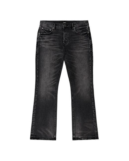 Purple Brand Black P004 Embellished Jeans for men