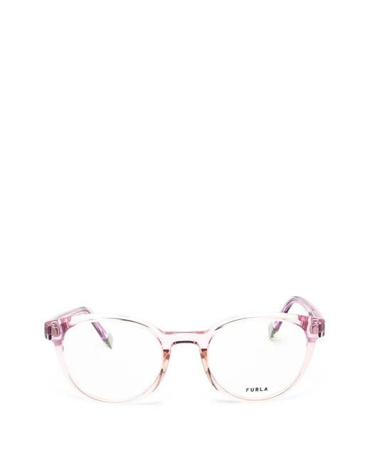Furla Natural Round-Frame Glasses