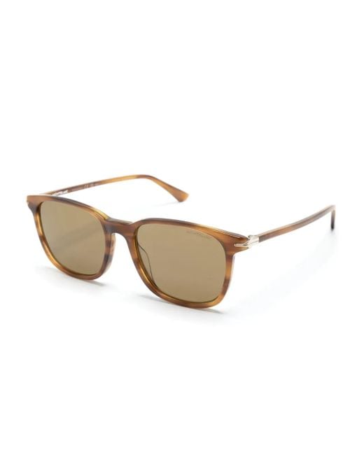 Montblanc Natural Rectangle-Frame Sunglasses for men