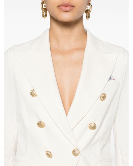 Circolo 1901 White Double-breasted Evening Suit