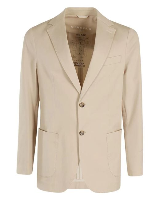 Circolo 1901 Natural Cotton Blazer for men