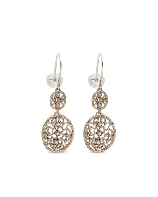 Noghi White 14K Doubles Flocons Diamond Earrings