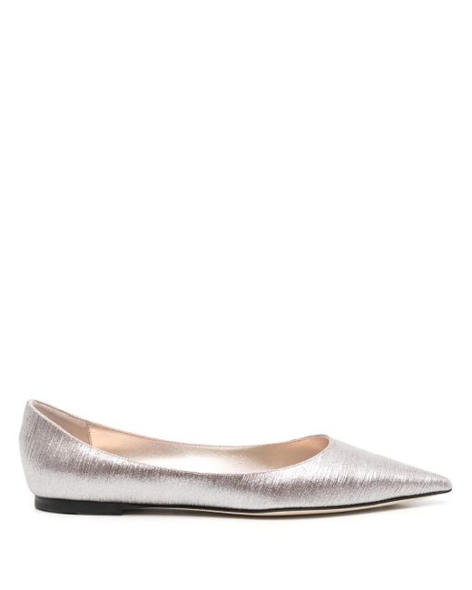 Jimmy Choo Love フラットシューズ White