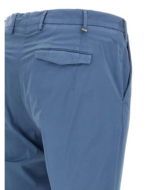 PT Torino Blue Master Zip Fastening Tailored Trousers for men
