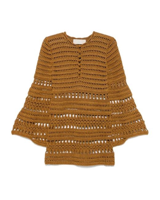 Elie Saab コットン ドレス Natural