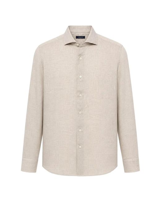 Tombolini White Spread-Collar Button-Up Shirt for men