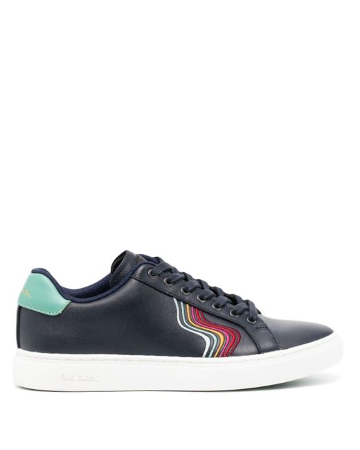 Paul Smith Blue Lapin Leather Sneakers