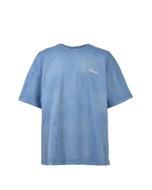 BREATH Blue Embellished T-Shirt for men