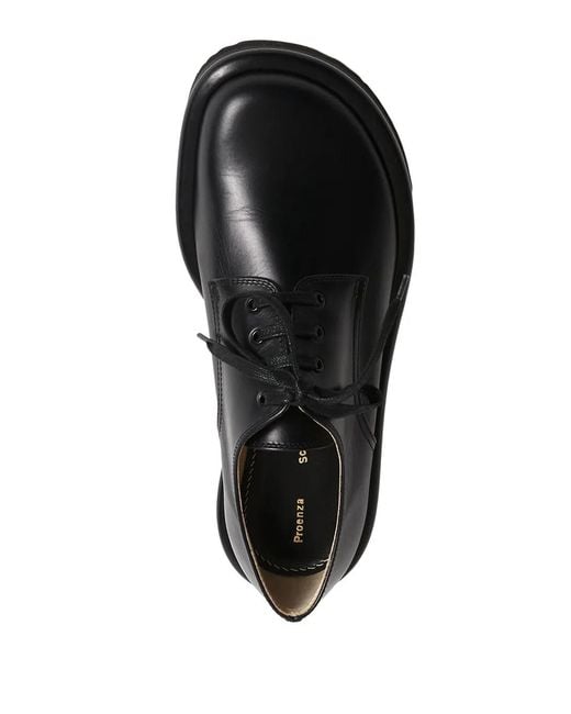 Proenza Schouler Black Pipe Derby Shoes