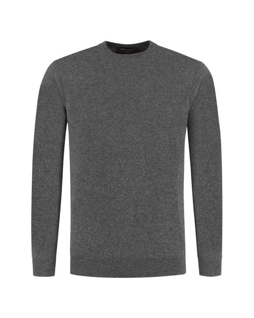 Doriani Gray Crew-Neck Knitted Sweater for men
