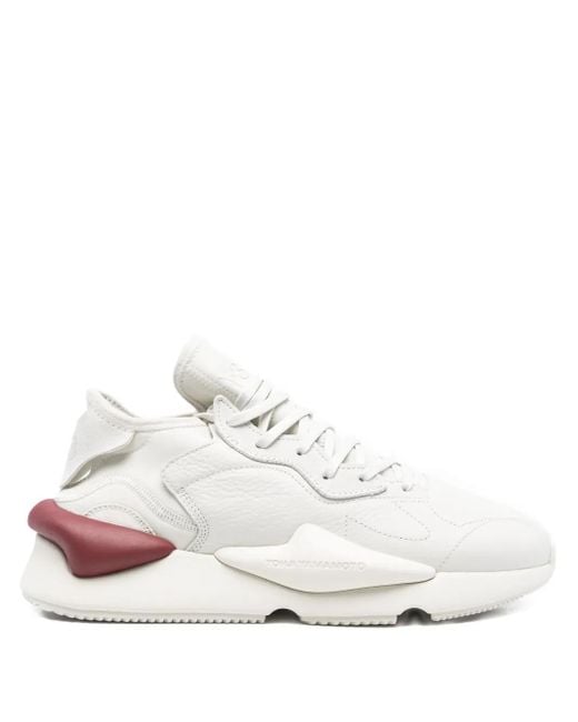 Y-3 White Sneakers With Distinctive Accent