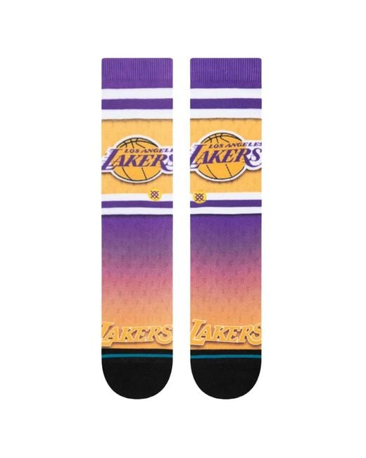 Stance Purple Nba Los Angeles Lakers Fader Socks for men