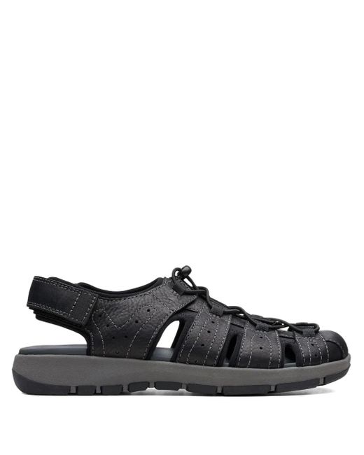 Clarks Black Brixby Cove Sandals for men
