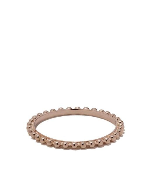 Wouters & Hendrix White 18Kt Rose Ball Chain Ring