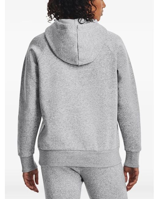 Under Armour Gray Rival Raglan-Sleeve Hoodie