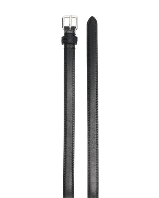McQueen Black Buckled Adjustable Belt