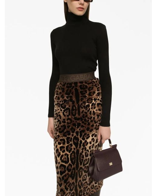Dolce & Gabbana Black High Neck Pullover