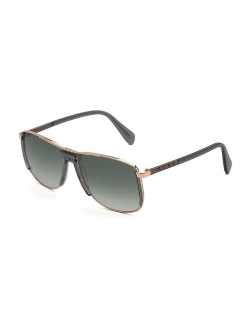 Marni Gray Vorluna Rectangle-Frame Sunglasses
