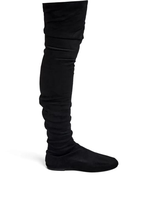 Proenza Schouler Black Tee Overknee-Stiefel