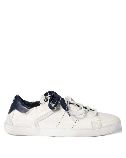 Miu Miu Multicolor Deco Leather Sneakers