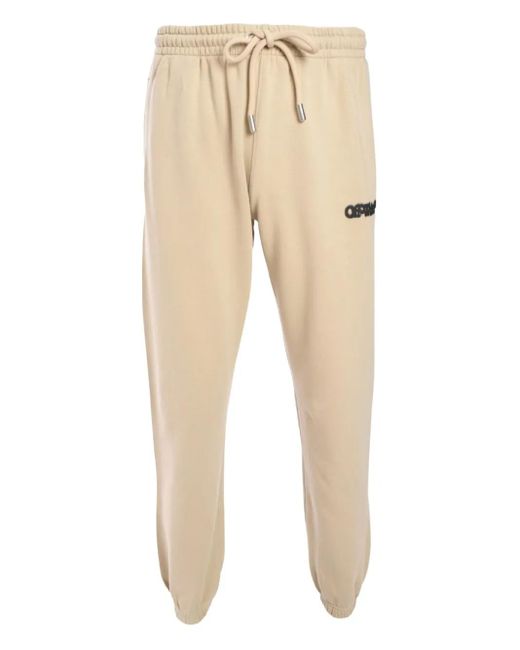 Off-White c/o Virgil Abloh Natural Spray Arrow Track Pants for men