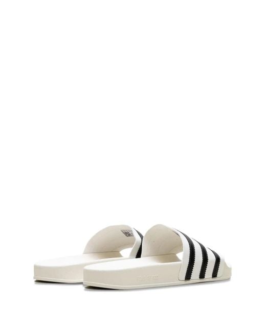 Adidas White X Fear Of God Athletics Adilette "Cream" Slides for men