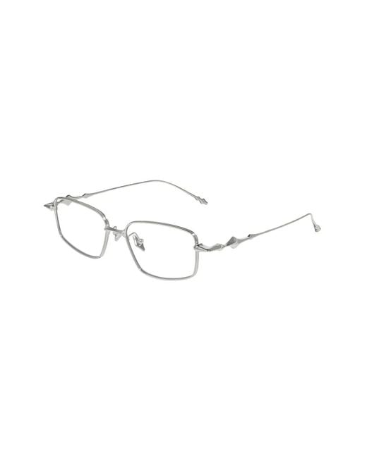 Gentle Monster Metallic Atomic 02B Rectangle-Frame Glasses