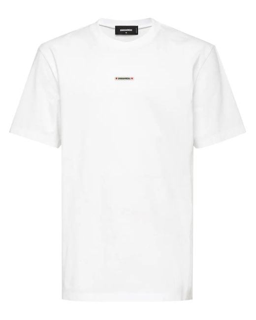 DSquared² White Regular Fit Tee for men