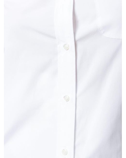 Thom Browne White Klassisches Hemdkleid