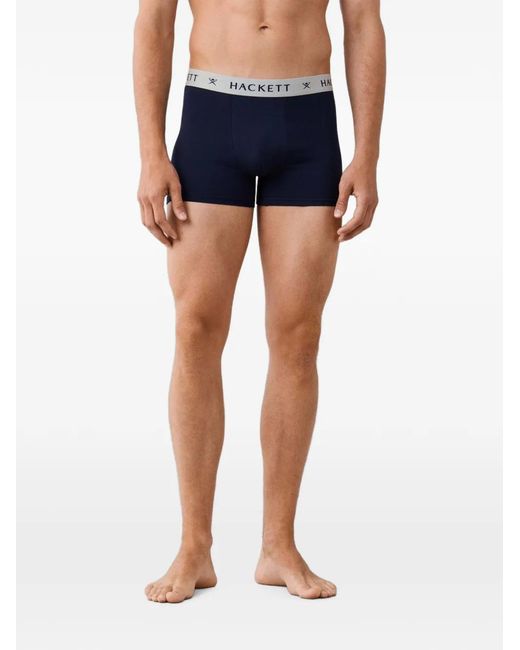 Hackett Blue Lot De Trois Boxers À Taille Logo for men