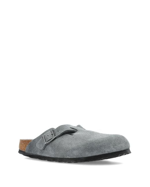 Mules En Daim À Boucle Birkenstock pour homme en coloris Gray