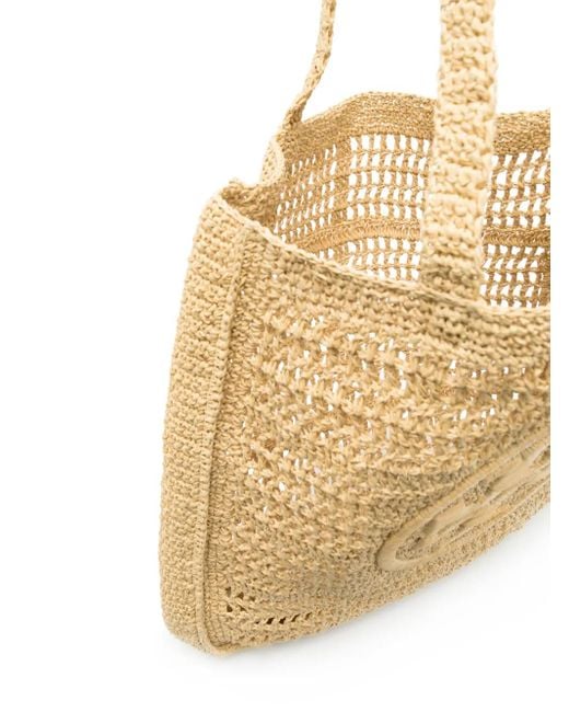 Tory Burch Natural Gehäkelter Ella Shopper