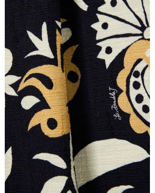LaDoubleJ Plooibroek Met Bloemenprint in het White