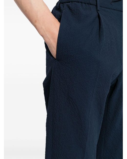 Tagliatore Blue Drawstring Cotton Trousers for men