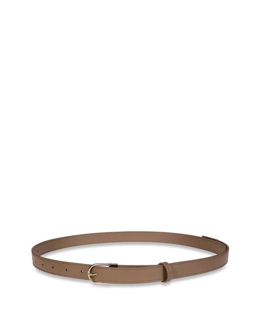 Victoria Beckham White Dorian B Leather Belt