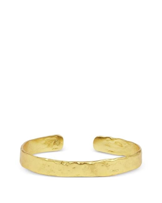 Ottoman Hands Metallic Dela Hammered Cuff Bracelet