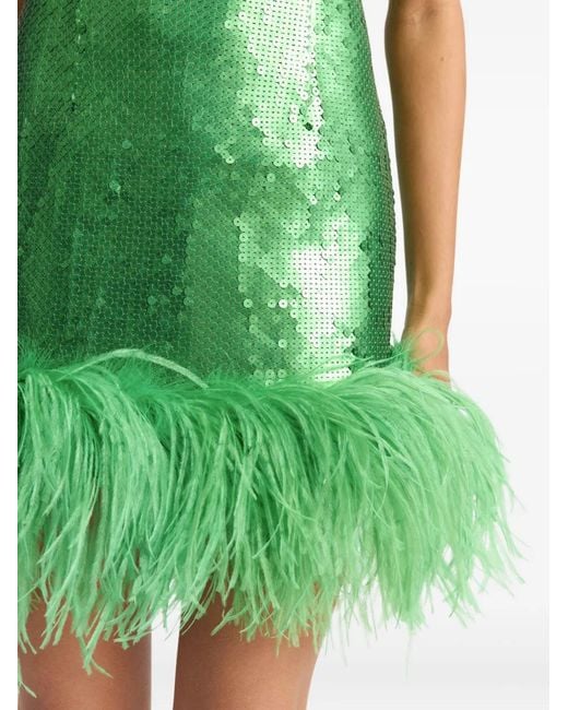 16arlington green dress 16Arlington | Dresses | Iso 6arlington Green Feather Trim Dress Uk Size 8