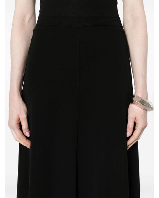 Totême  Black Fluid Jersey Skirt Clothing