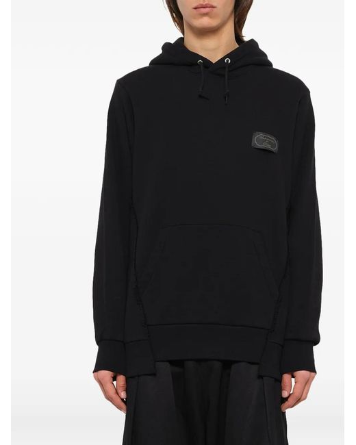 Undercover Black Ism Logo-Patch Hoodie for men