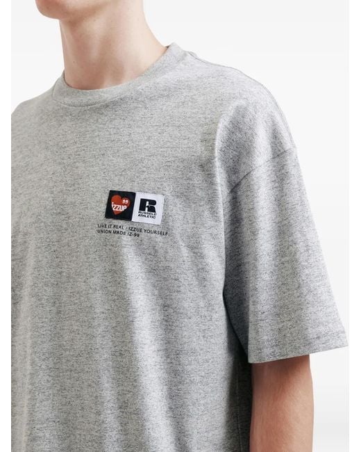 Izzue Gray Patch T-Shirt for men